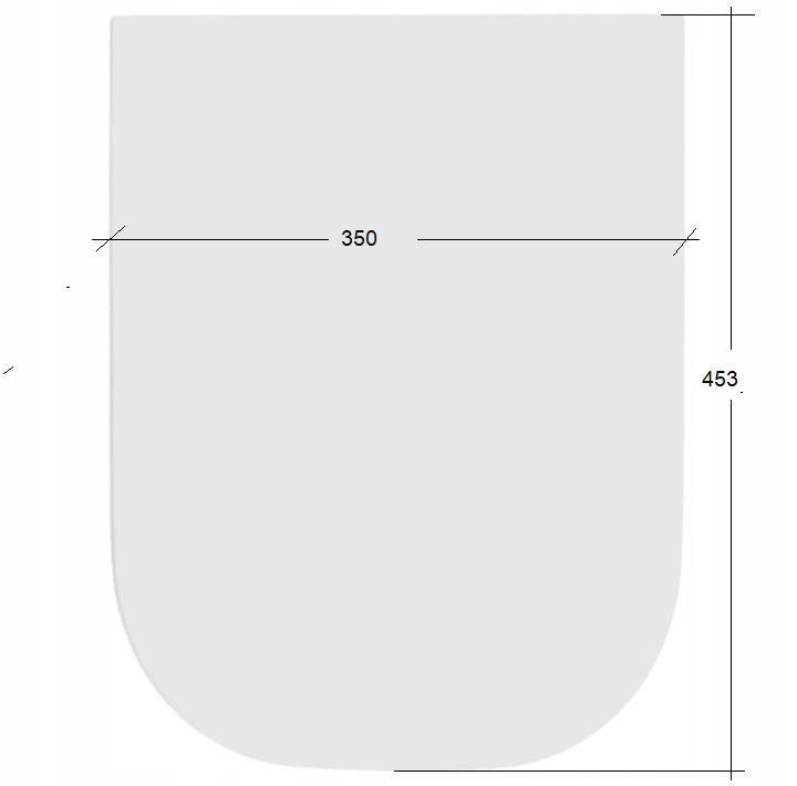Toiletsæde med Blødt Luk Duroplast Antibakteriel 46 x 35 cm Hvid