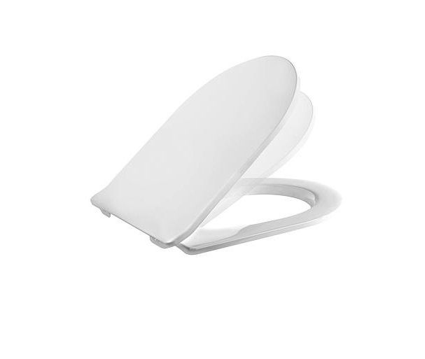 Toiletsæde Slim Soft Close Antibakteriel Hvid 442x364 mm