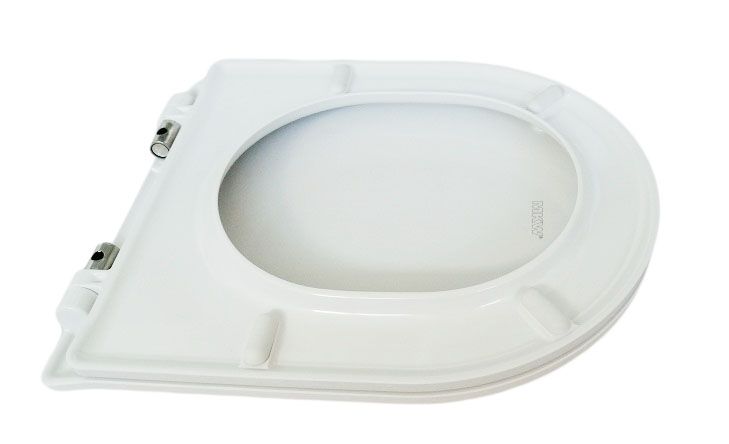 Toiletsæde Slim Soft Close Antibakteriel Hvid 442x364 mm
