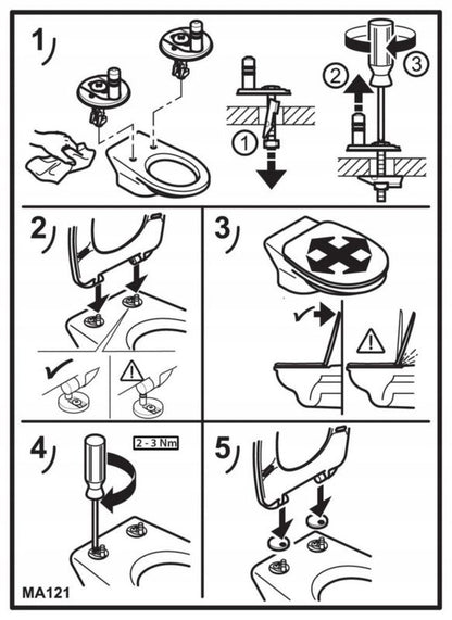 Toiletsæde MKW Slow-Close til Duravit Starck 3 Hvid 5903938514913
