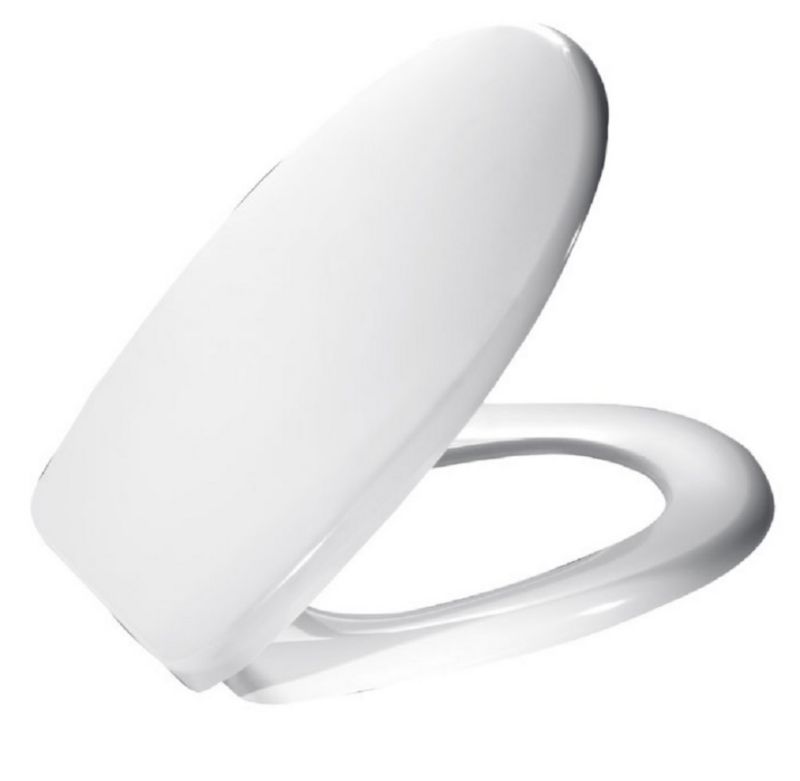 Toiletsæde Duroplast Hvid Antibakteriel 45,4x35,8 cm 160 kg
