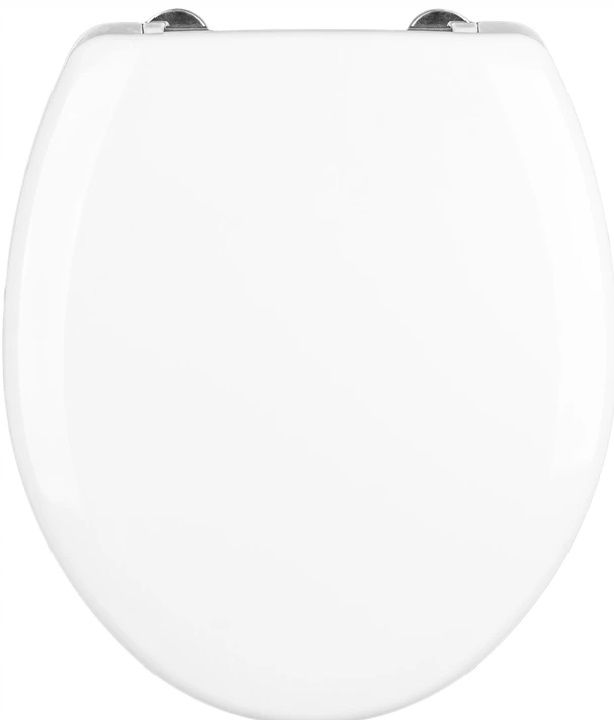 Toiletsæde Duroplast Hvid Antibakteriel 45,4x35,8 cm 160 kg