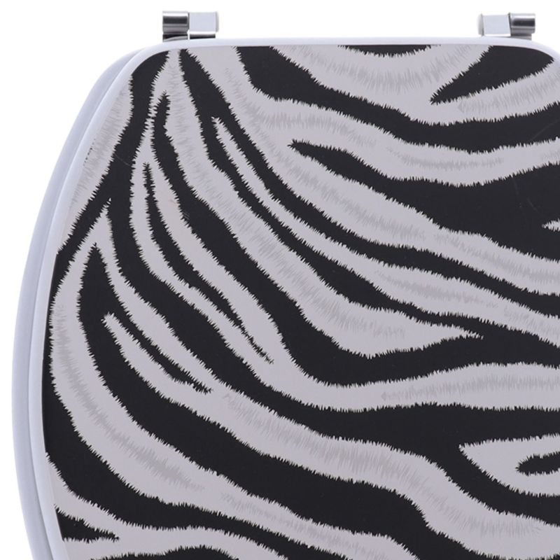 Toiletsæde Nubia Zebra Sort Hvid 37,5x46 cm | 3664323199475