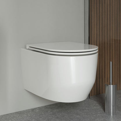 Toiletsæde Holsted SoftClose 44x36 cm Hvid 1 stk.