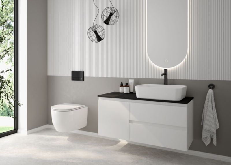Toiletsæde Holsted SoftClose 44x36 cm Hvid 1 stk.