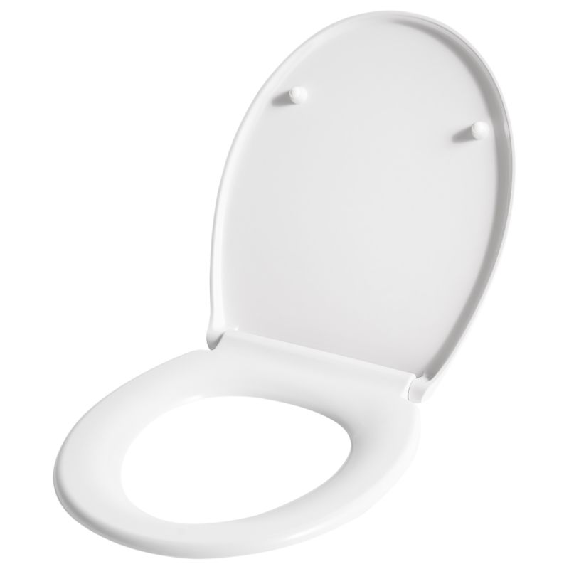Toiletsæde Papuri Fritfaldende Duroplast Hvid 1 stk.