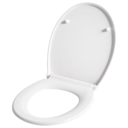 Toiletsæde Papuri Fritfaldende Duroplast Hvid 1 stk.