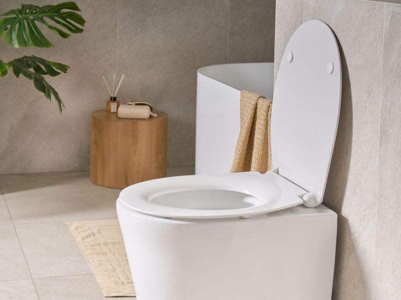 Toiletsæde Putumayo Smukła Blød Aftagelig Duroplast Hvid 1 stk.