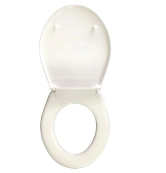 Toiletsæde Duroplast Antibakteriel Hvid 38x32,5 cm