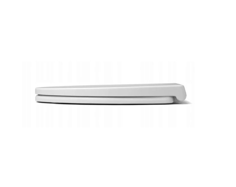 Toiletsæde med Soft Close Hvid Duroplast Antibakteriel 419x370 mm