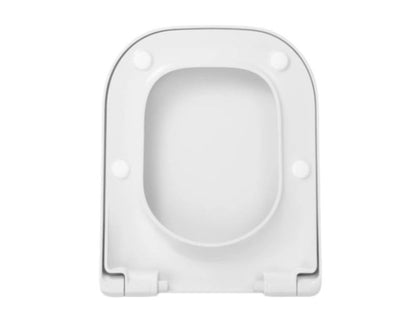 Toiletsæde Duroplast Hvid Antibakteriel 44,5x36,5 cm 160 kg