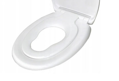 Toiletsæde med Børnesæde Hvid Antibakteriel Duroplast 44,5x37,8 cm | 5903938510960