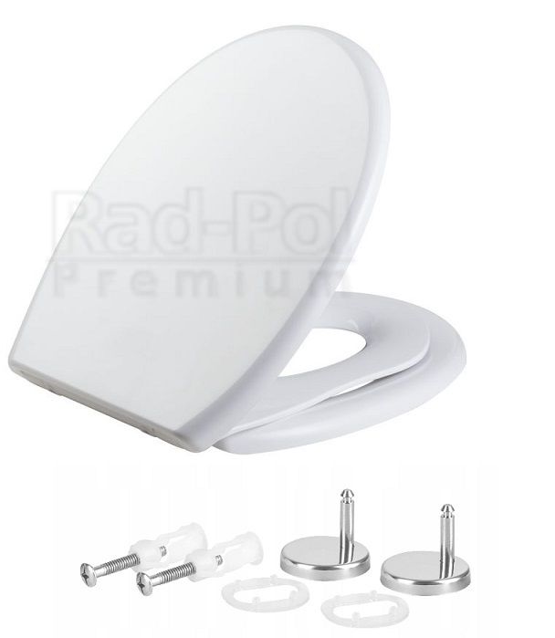 Toiletsæde med Børnesæde Hvid Antibakteriel Duroplast 44,5x37,8 cm | 5903938510960