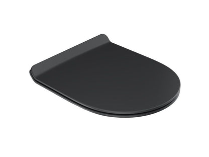 Toiletsæde Vita Slim Sort SoftClose 364x450x51 mm