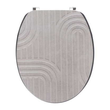 Toiletsæde Riva Beige MDF 37,5x46 cm | 3664323199468