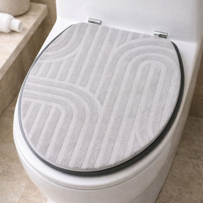 Toiletsæde Riva Beige MDF 37,5x46 cm | 3664323199468