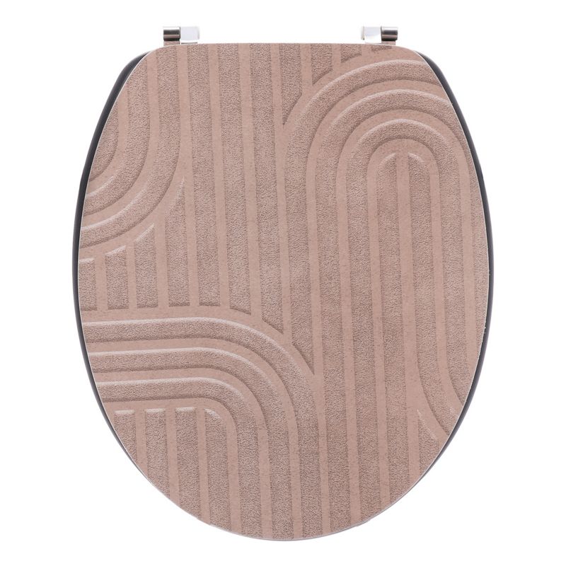 Toiletsæde Riva Blush Beige 37,5x46 cm MDF