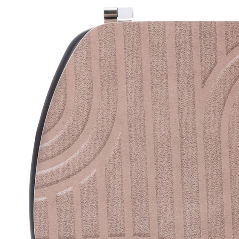Toiletsæde Riva Blush Beige 37,5x46 cm MDF