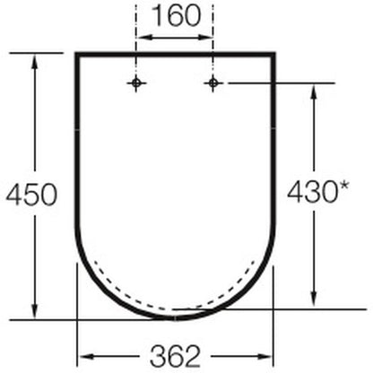Toiletsæde Supralit Antibakteriel 36,2x45 cm Hvid | 8433290083064