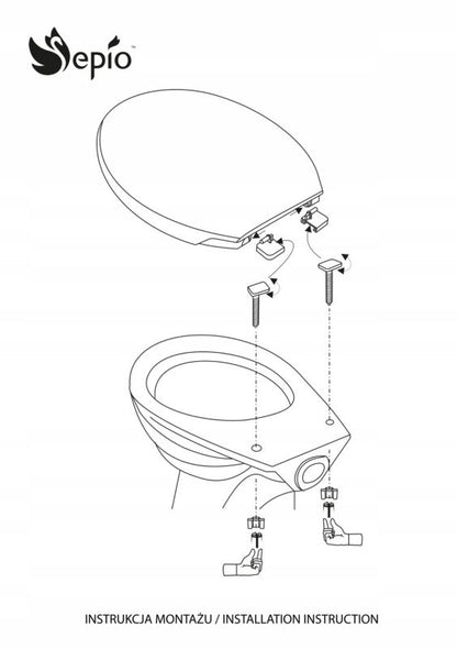 Toiletsæde Universal Hvid Polypropylen 45,8 x 36,2 cm