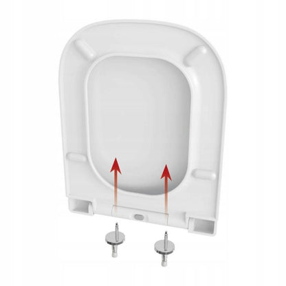 Toiletsæde Standard Hvid Duroplast med Soft Close 44,3 cm