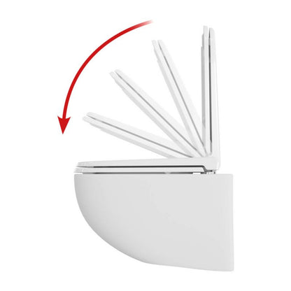 Toiletsæde Standard Hvid Duroplast med Soft Close 44,3 cm