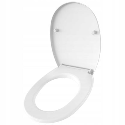 Toiletsæde Standard Hvid med Cirkulær Form og Soft Close 44,3 x 35,7 cm