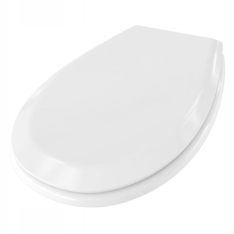 Toiletsæde Standard Hvid med Cirkulær Form og Soft Close 44,3 x 35,7 cm