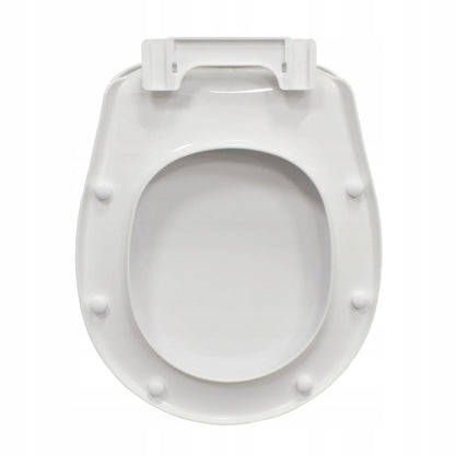 Toiletsæde Standard Polypropylen Hvid 45,7 x 36,2 cm 1 stk.