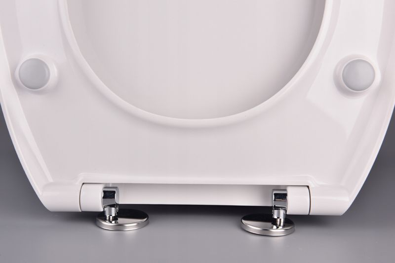 Toiletsæde med Sølvdekoration Universal Softclose 42,5x37,5 cm