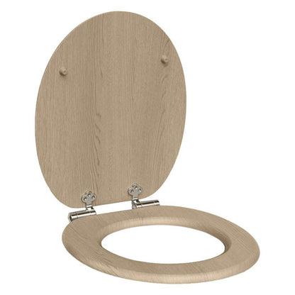 Toiletsæde MDF Beige Støjsvag Lukning 43,5x37,5 cm