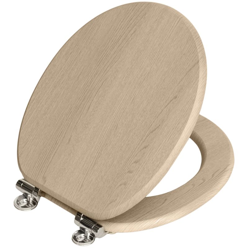 Toiletsæde MDF Beige Støjsvag Lukning 43,5x37,5 cm