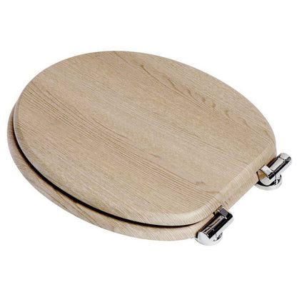 Toiletsæde MDF Beige Støjsvag Lukning 43,5x37,5 cm