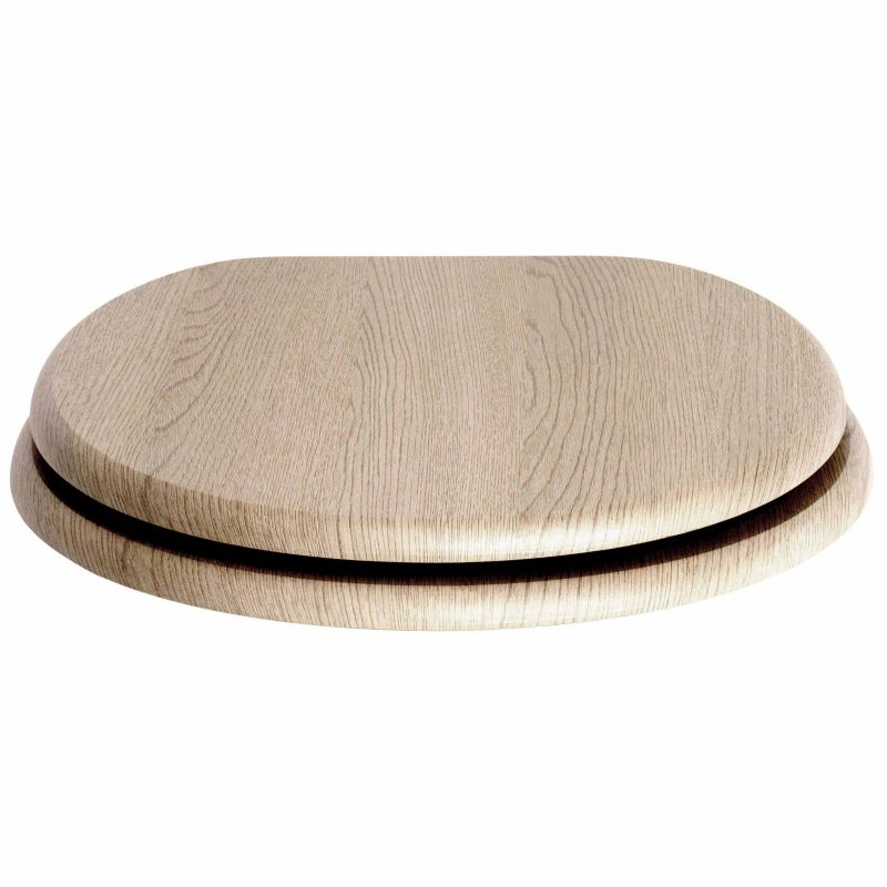 Toiletsæde MDF Beige Støjsvag Lukning 43,5x37,5 cm