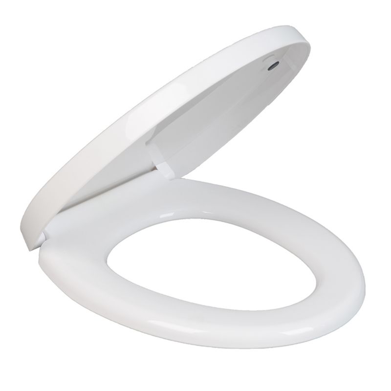 Toiletsæde Standard Hvid med Soft Close EasyClean 47x37 cm