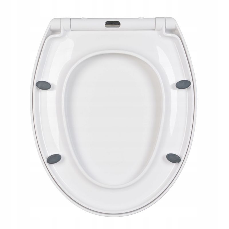 Toiletsæde Standard Hvid med Soft Close EasyClean 47x37 cm