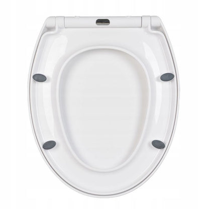 Toiletsæde Standard Hvid med Soft Close EasyClean 47x37 cm
