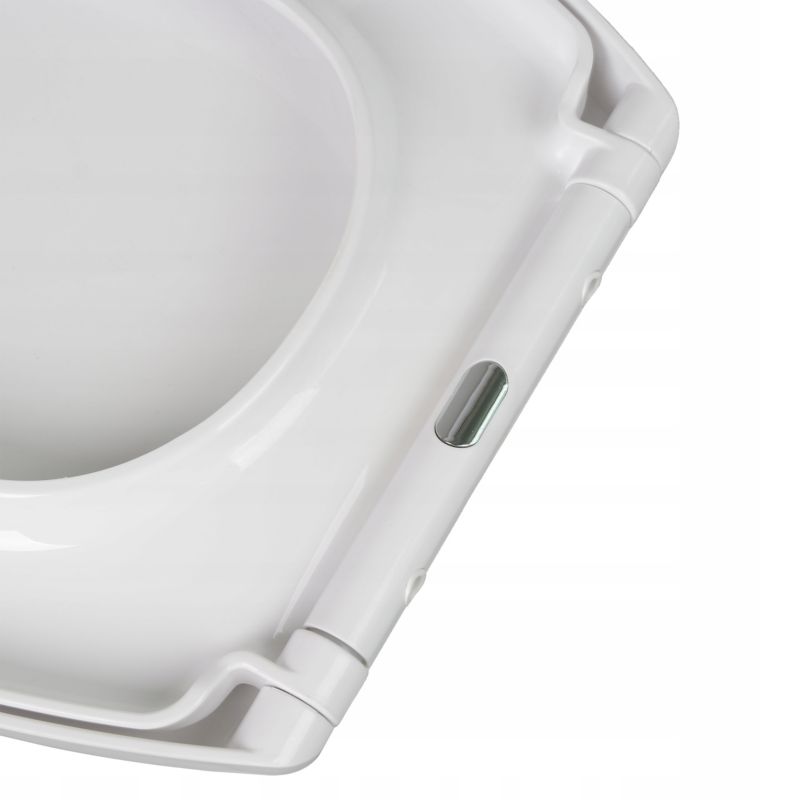 Toiletsæde Standard Hvid med Soft Close EasyClean 47x37 cm