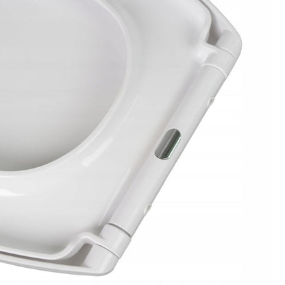 Toiletsæde Standard Hvid med Soft Close EasyClean 47x37 cm