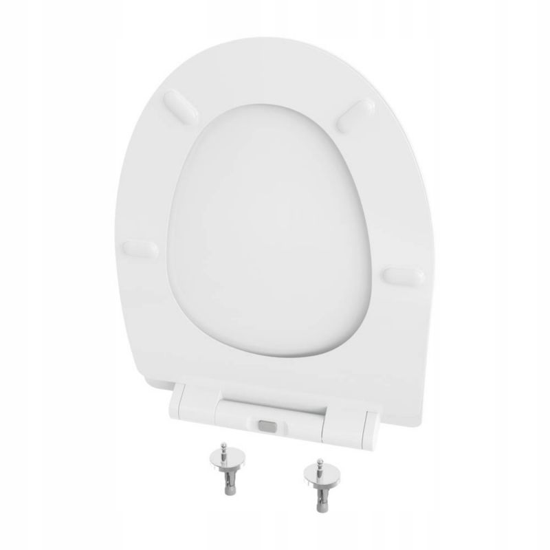 Toiletsæde Sepio 304 Duroplast Slim Hvid Soft-close