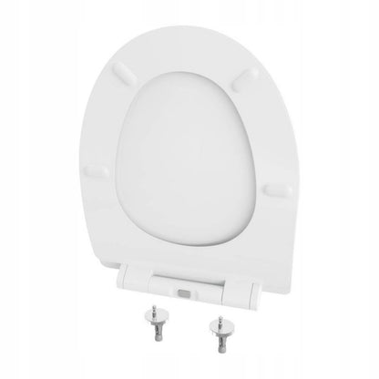 Toiletsæde Sepio 304 Duroplast Slim Hvid Soft-close
