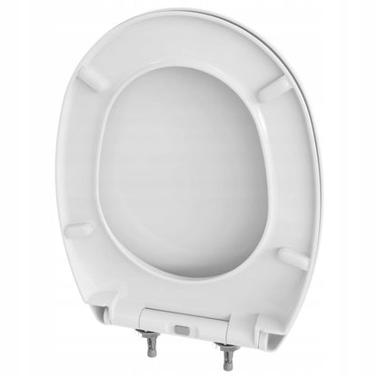 Toiletsæde Duroplast Hvid Aftageligt Soft Close 44,6x36 cm