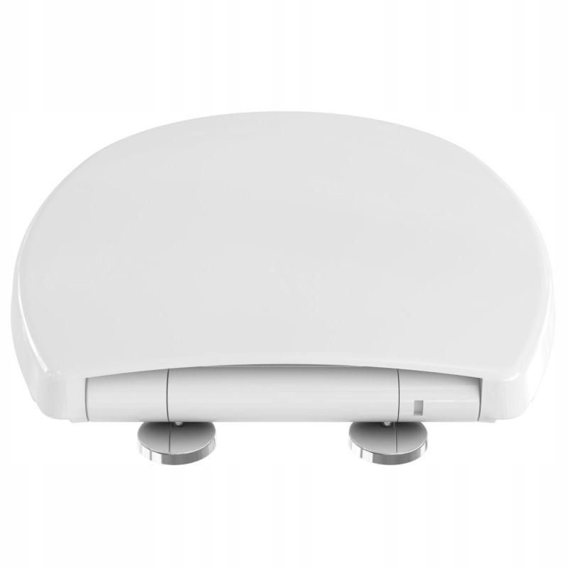 Toiletsæde Duroplast Hvid Aftageligt Soft Close 44,6x36 cm