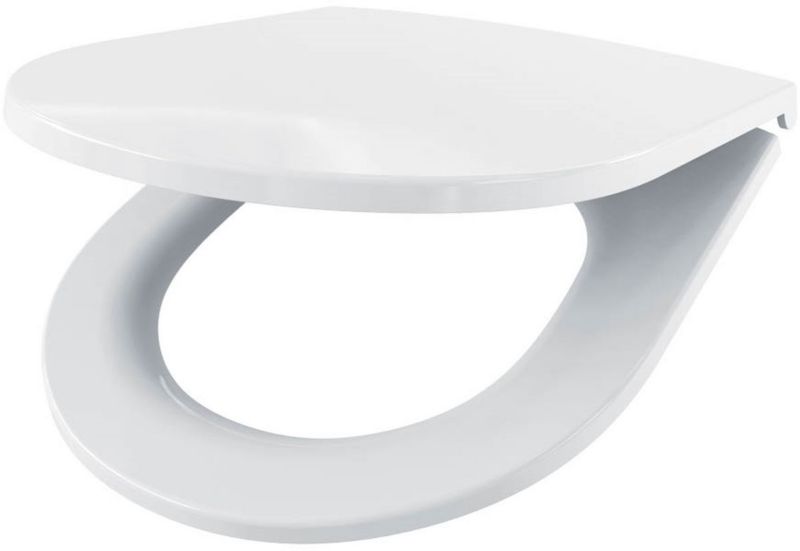 Toiletsæde Slim Hvid Duroplast 43x36,5 cm 1 stk.
