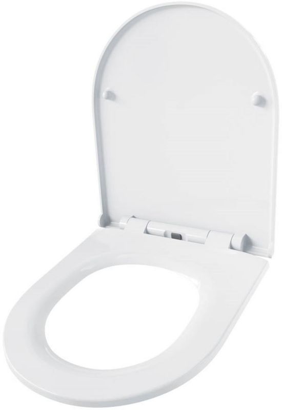 Toiletsæde Slim Hvid Duroplast 43x36,5 cm 1 stk.