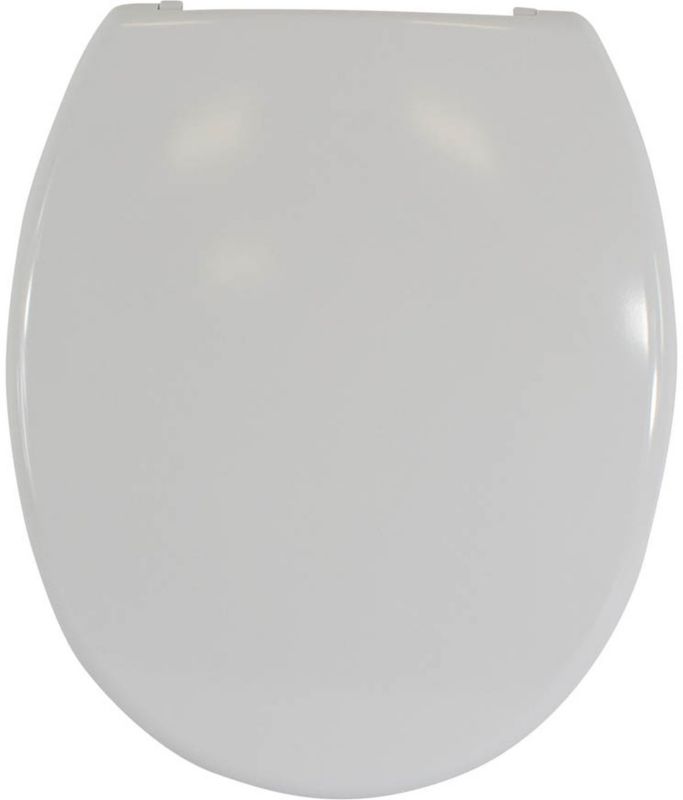 Toiletsæde Universal 36,5x42,8 cm Hvid Duroplast Rustfri Hængsler