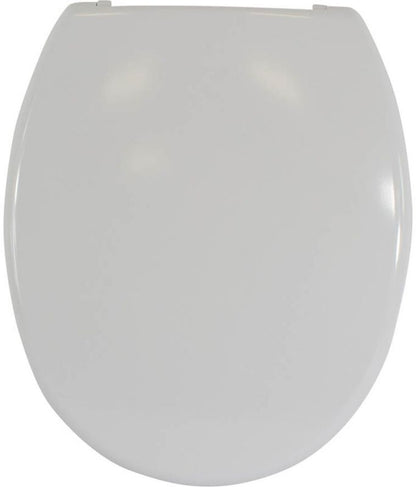Toiletsæde Universal 36,5x42,8 cm Hvid Duroplast Rustfri Hængsler