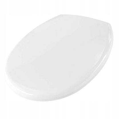 Toiletsæde Universal 36,5x42,8 cm Hvid Duroplast Rustfri Hængsler
