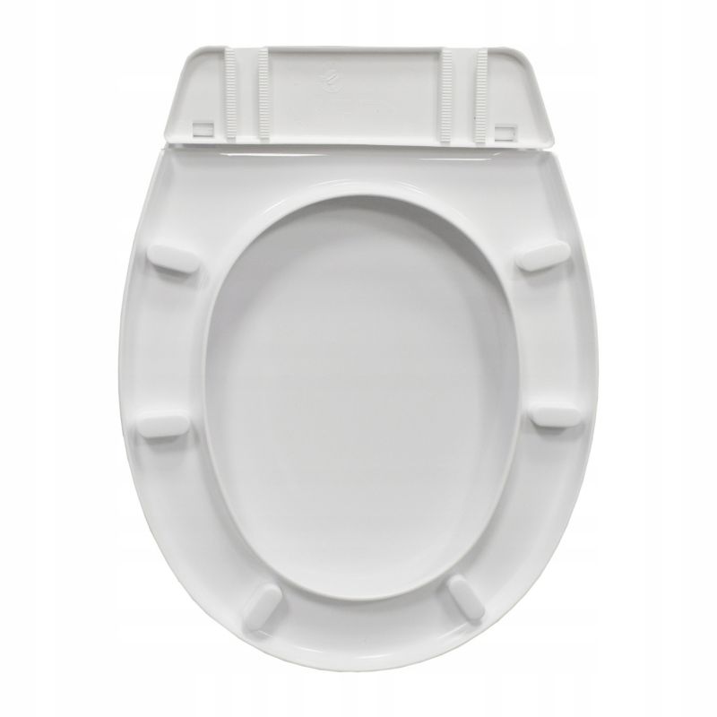 Toiletsæde Standard Polypropylen Hvid Hurtigudløsning 46,5x36,2 cm