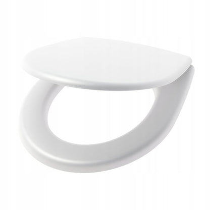 Toiletsæde Ovalt Polypropylen Hvid med Softclose 43,5x34,5 cm